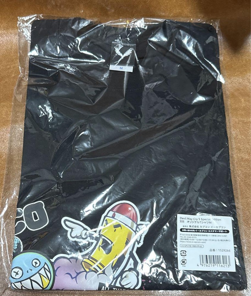 Devil May Cry T-shirt Size M Color Black CAPCOM Original Special Edition