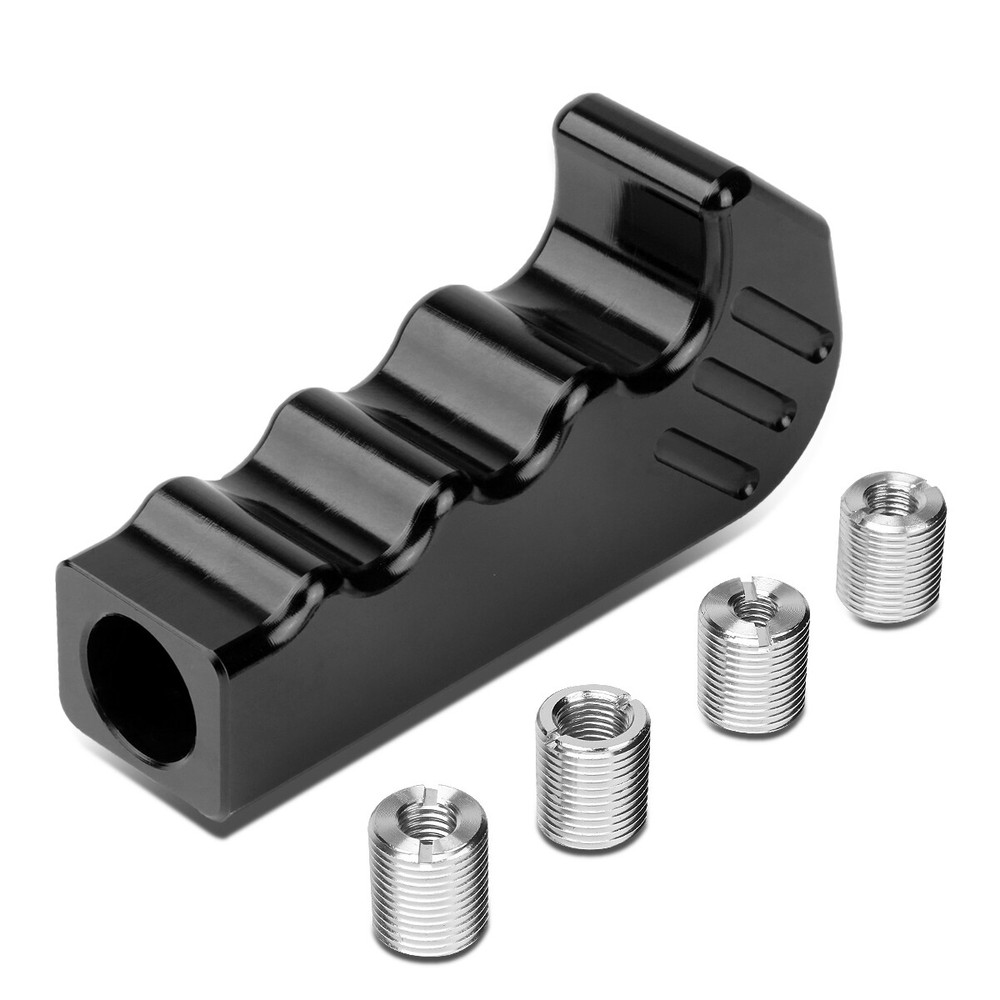 Universal Black Aluminum Pistol Grip Handle MT Manual Shifter Lever Shift Knob