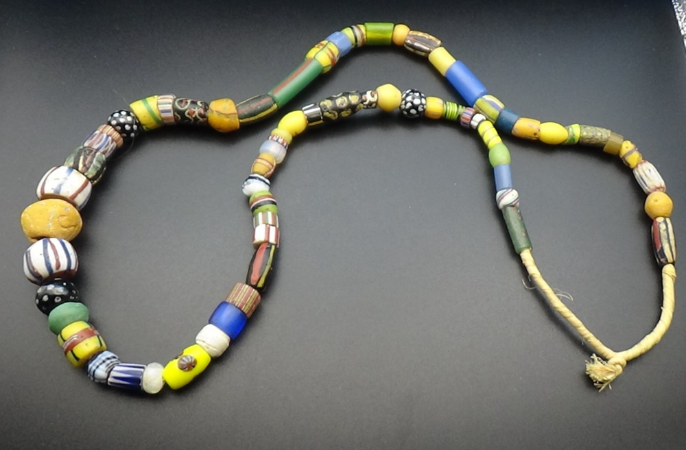 Antique Venetian Millefiori African Trade Bead Necklace 30