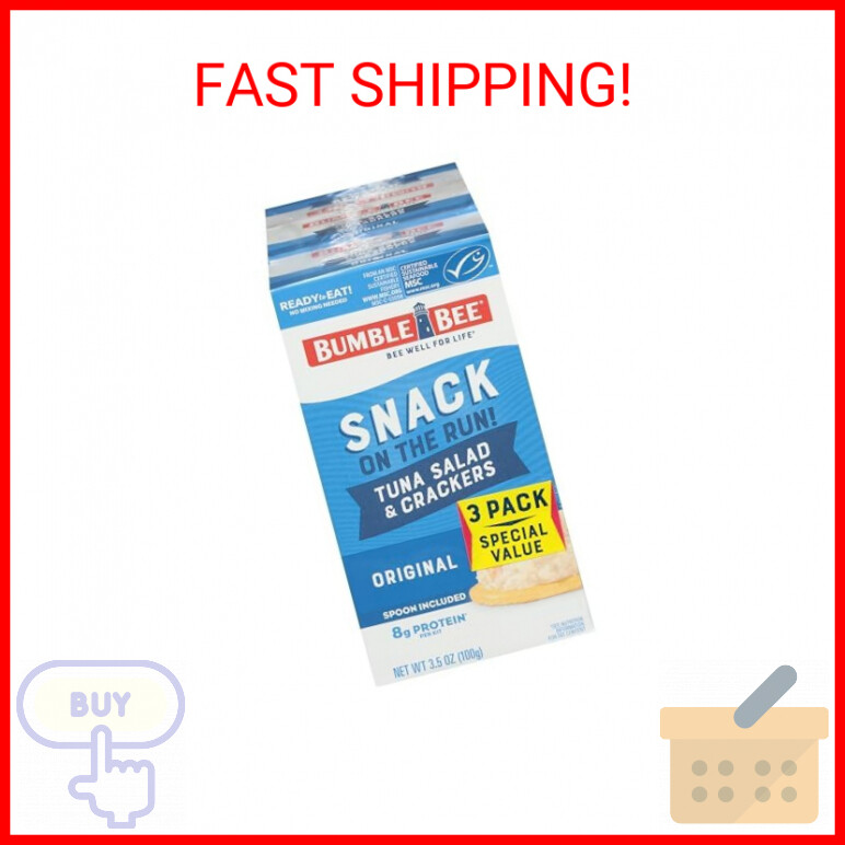 Bumble Bee Tuna Salad & Crackers Kit 3.5 oz Pack of 3 On-the-Go Snack