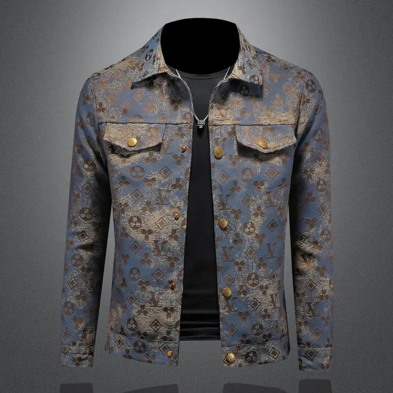 Men's Trendy Slim Bomber Jacket - Luxury Streetwear Long Sleeve Coat