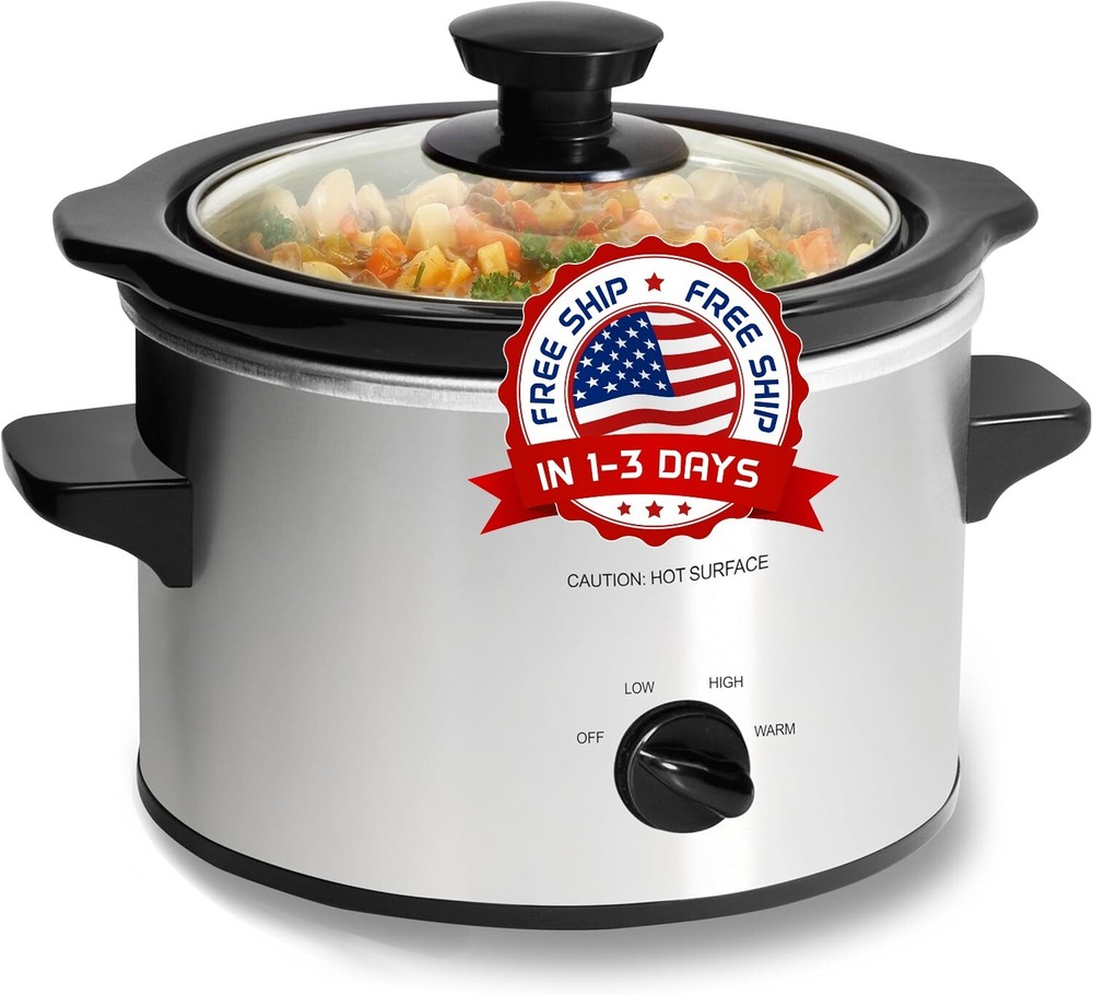 Olla eléctrica lenta redonda de cerámica nuevo modelo 2024