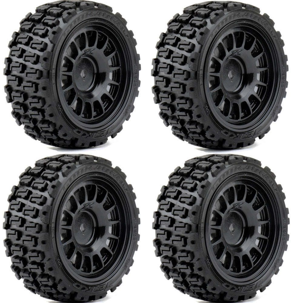 Powerhobby 1/10 Rally Car Couragia Mounted Tires Claw Wheels (4) Tamiya