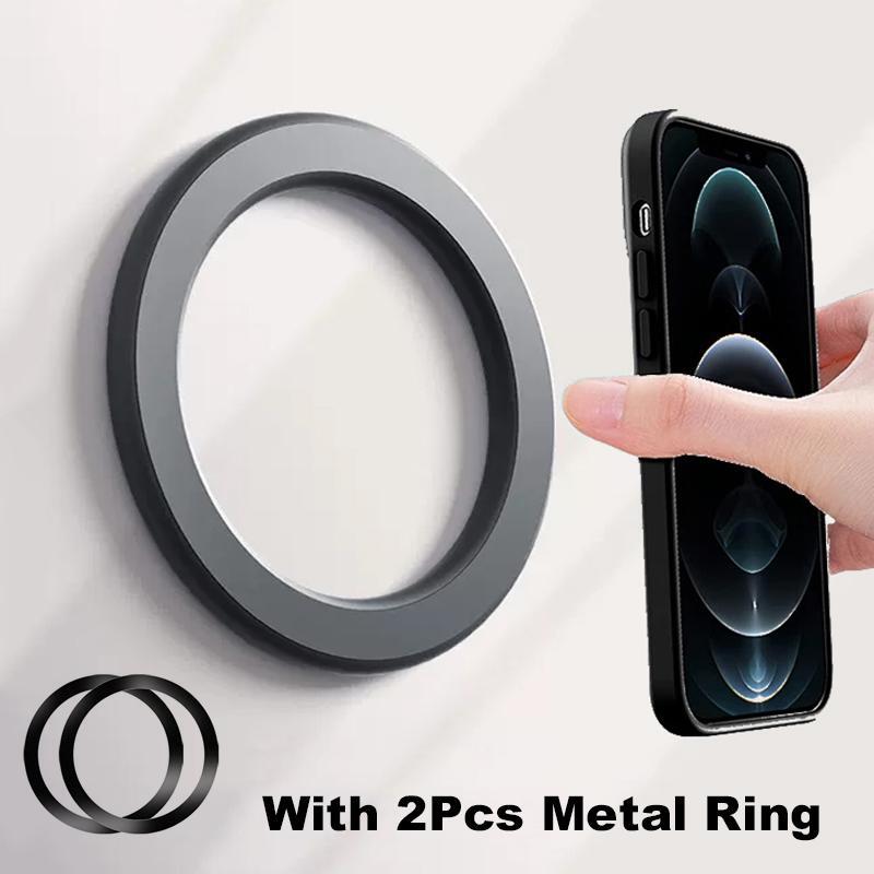 Magnetic Ring Holder Compatible with iPhone 14 13 12 - Secure Wall Mount Phone Grip