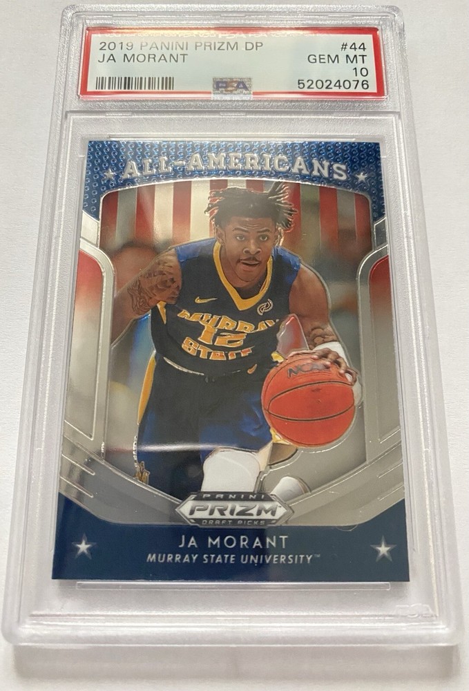 2019 Panini Prizm Draft #44 Ja Morant PSA 10 Gem Mint Rookie Card