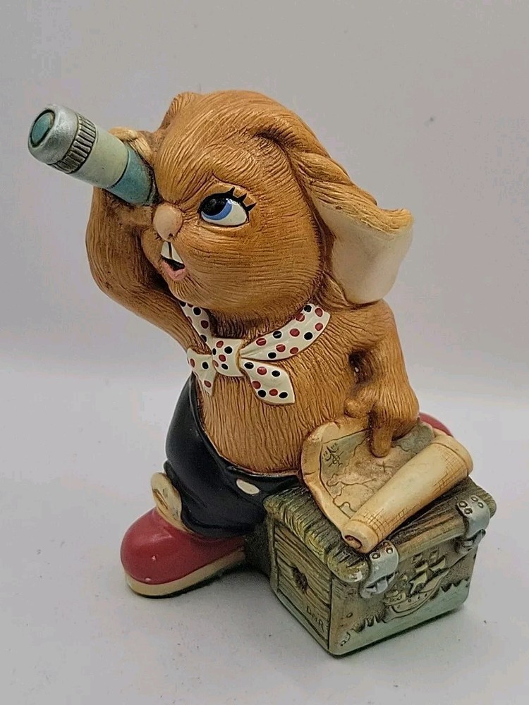 PENDELFIN Autographed RABBIT RETIRED Rare Jim Lad Pirate Map Treasure  PF20