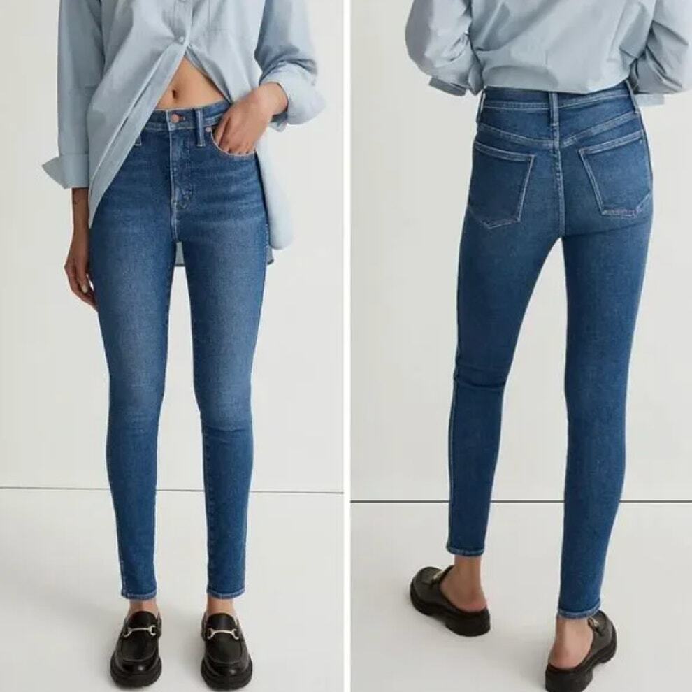 Madewell 10in High-Rise Skinny Jeans in Eardley Wash Size 27