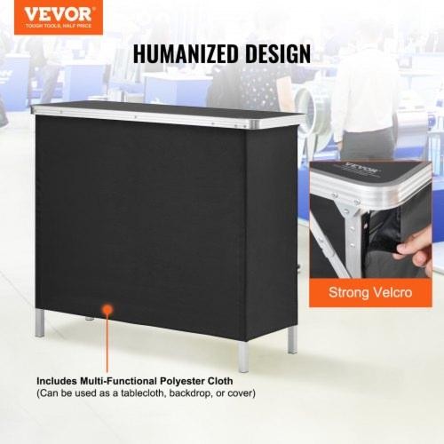 Folding Portable Bar Table Tradeshow Podium Table for Indoor Outdoor