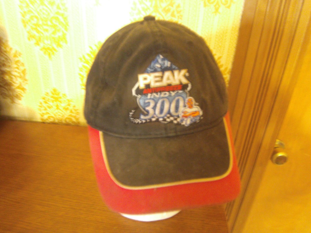 Peak Antifreeze INDY 300 Hat Ball Cap ADJUSTABLE Black Date Sept 9, 2007