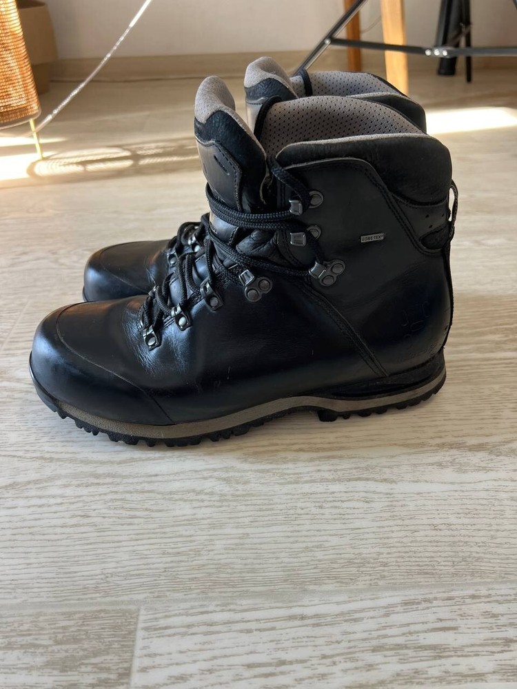 HAGLOFS SOLID LITE II GTX® BLACK LEATHER TREKKING MEN'S BOOTS 10.5UK