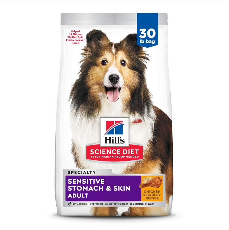 Hill’s Science Diet Adult Sensitive Stomach & Skin Chicken Dry Dog Food 30 lb