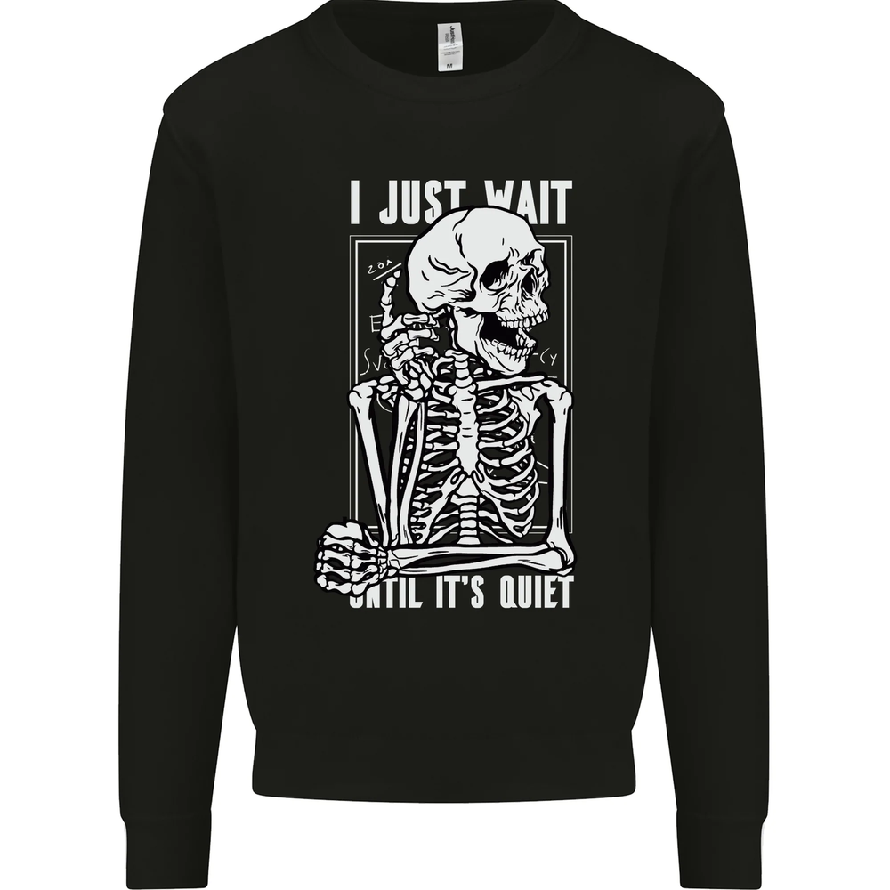 Teacher Ill Just Wait Teaching Maths English Mens Sweatshirt Jumper