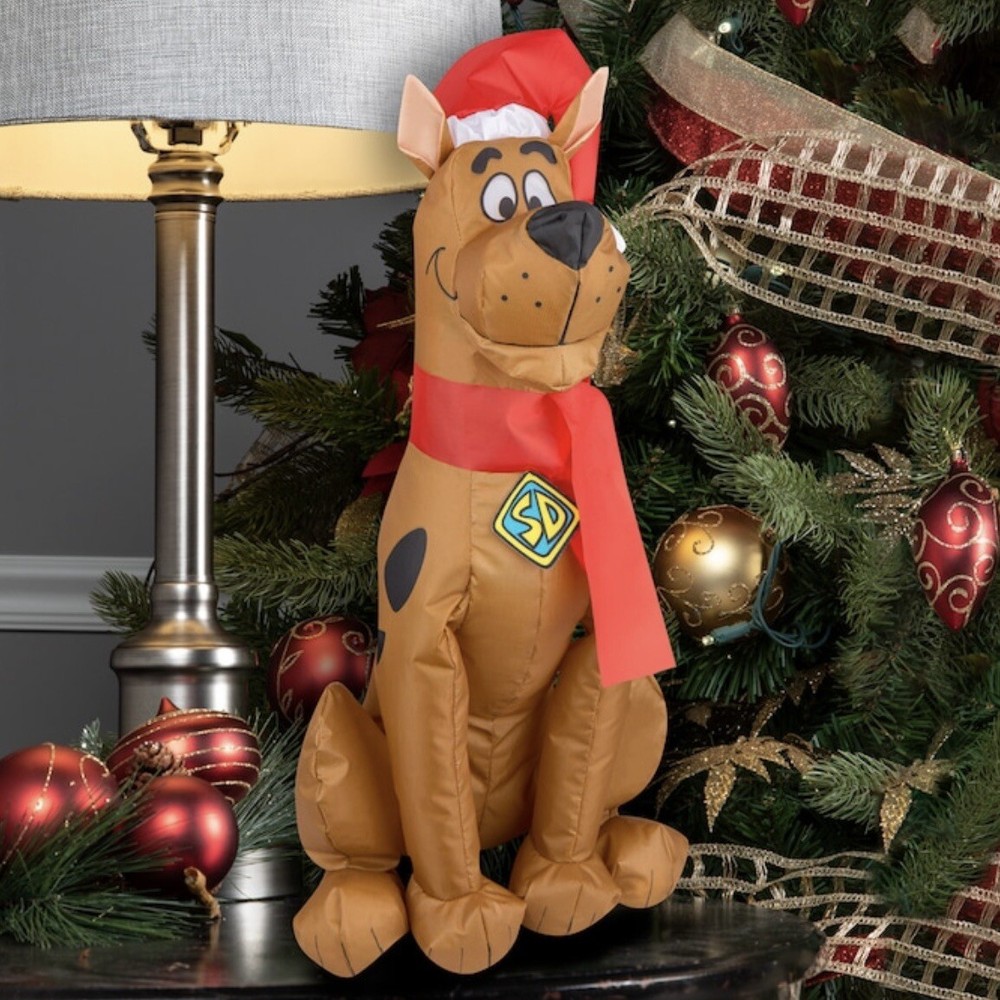 Scooby-Doo 20.8 Inflatable Santa Hat Christmas Decor USB Airblown Gemmy NWB