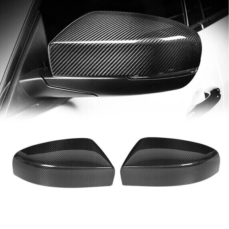 Carbon Fiber Car Side View Mirror Caps For Maserati Quattroporte Ghibli 2017-23