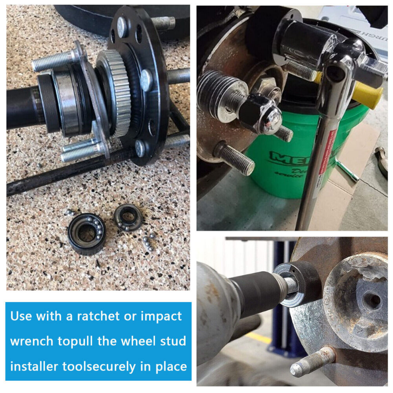 Wheel Stud Installer Lisle Tool Corporation 22800 for Tire Bolts Install Replace