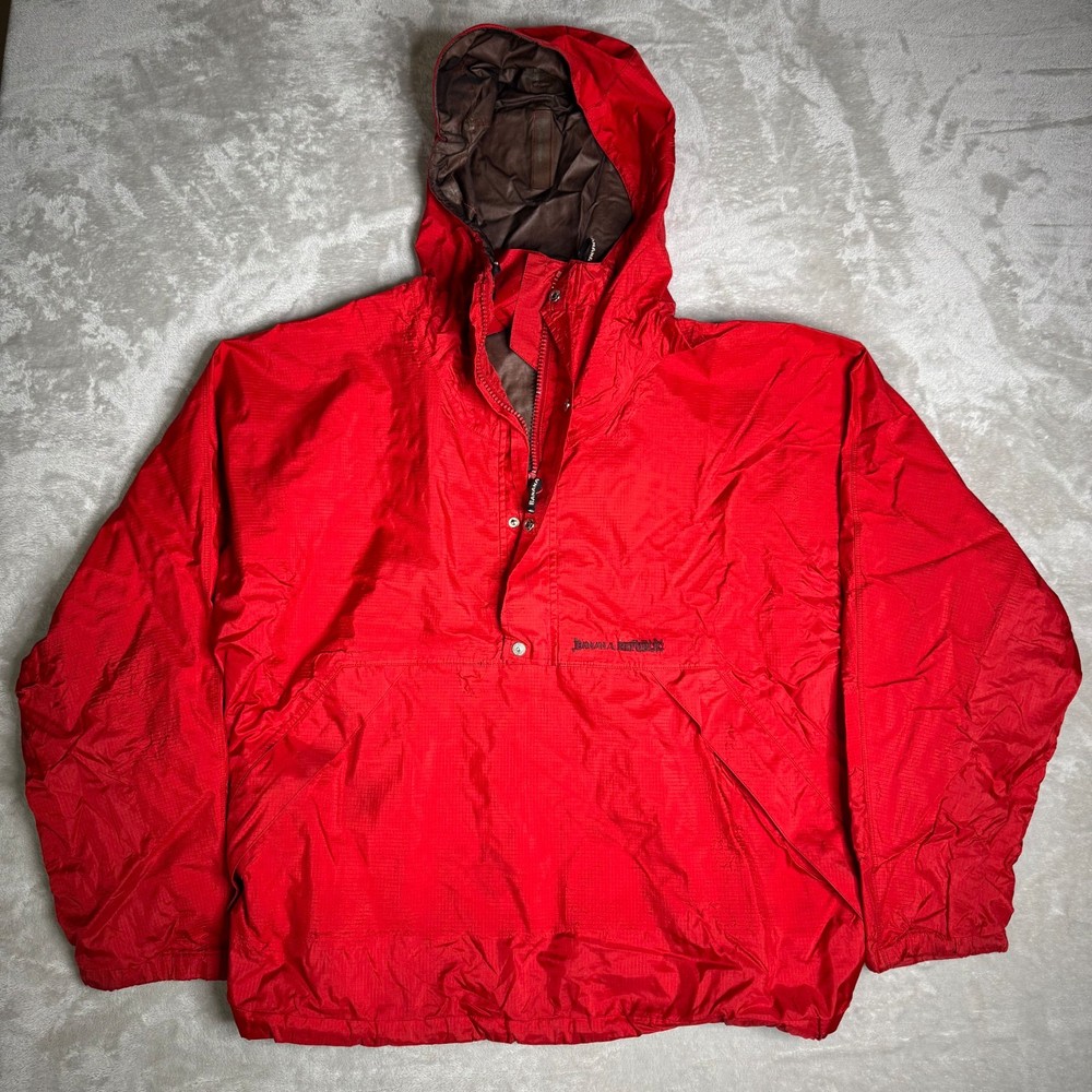 Vintage 90s Banana Republic Gore-Tex Red Rain Jacket Men’s XL Waterproof