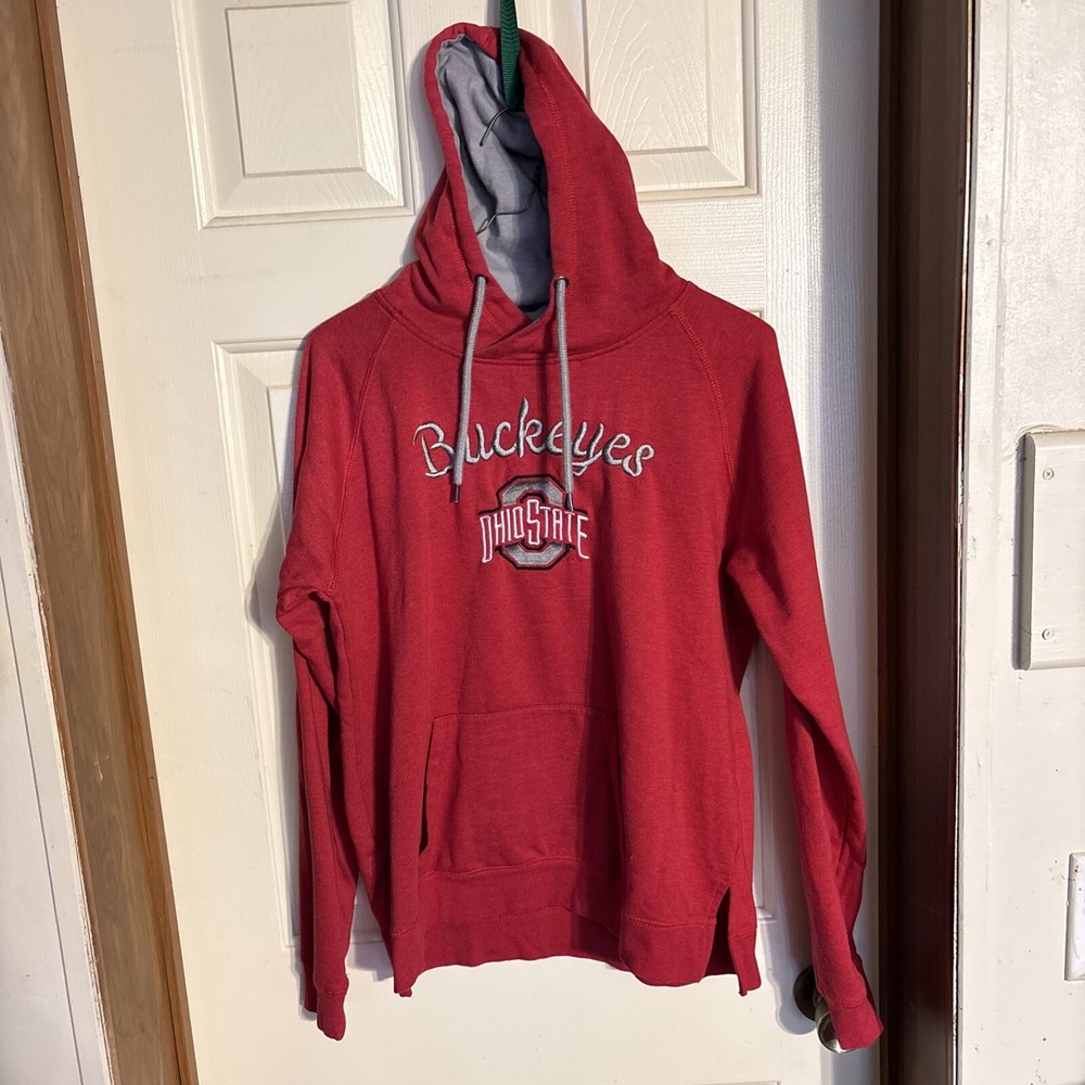 Ohio State Buckeyes Pullover Hoodie Sweatshirt Women’s Size Large L Colosseum