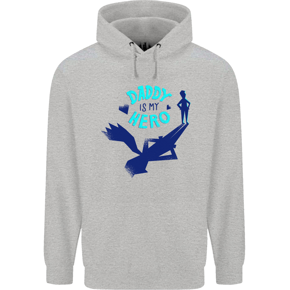 Funny Fathers Day Daddy is My Superhero Mens 80% Cotton Hoodie-image