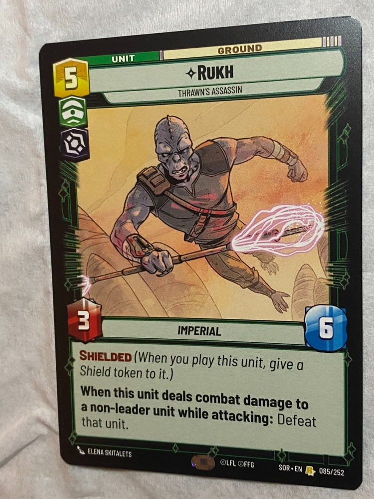 STAR WARS UNLIMITED TCG SoR RUKH Rare Card NM