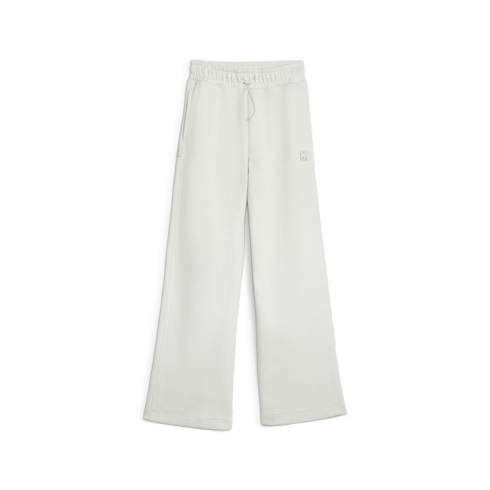 PUMA Infuse Wide Leg Pants Womens Off White Casual Athletic Bottoms 62144817