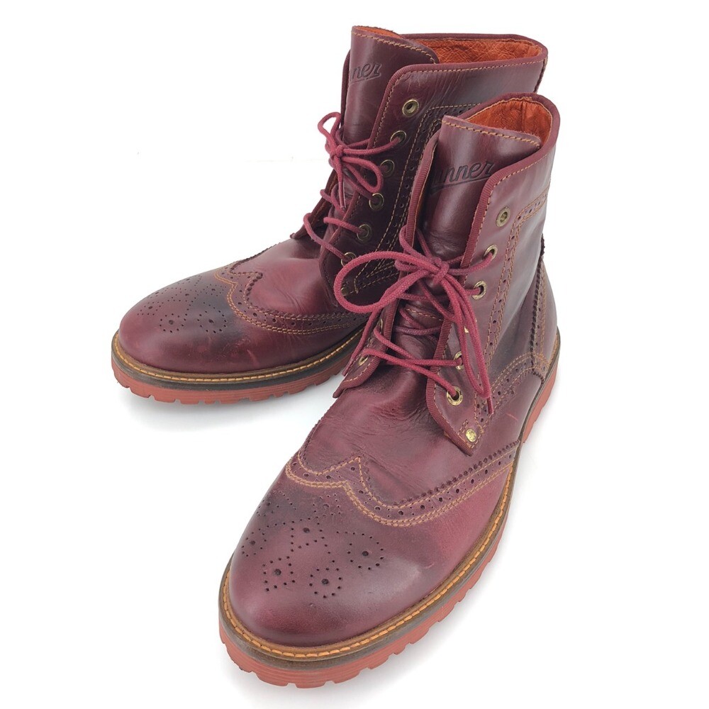 Danner Mens Wine Red Work Boots Lace Up Size US9 D0021