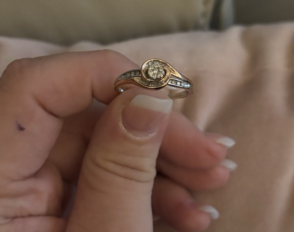 Kay Jewelers Diamond Round Baguette Two-Tone Ring