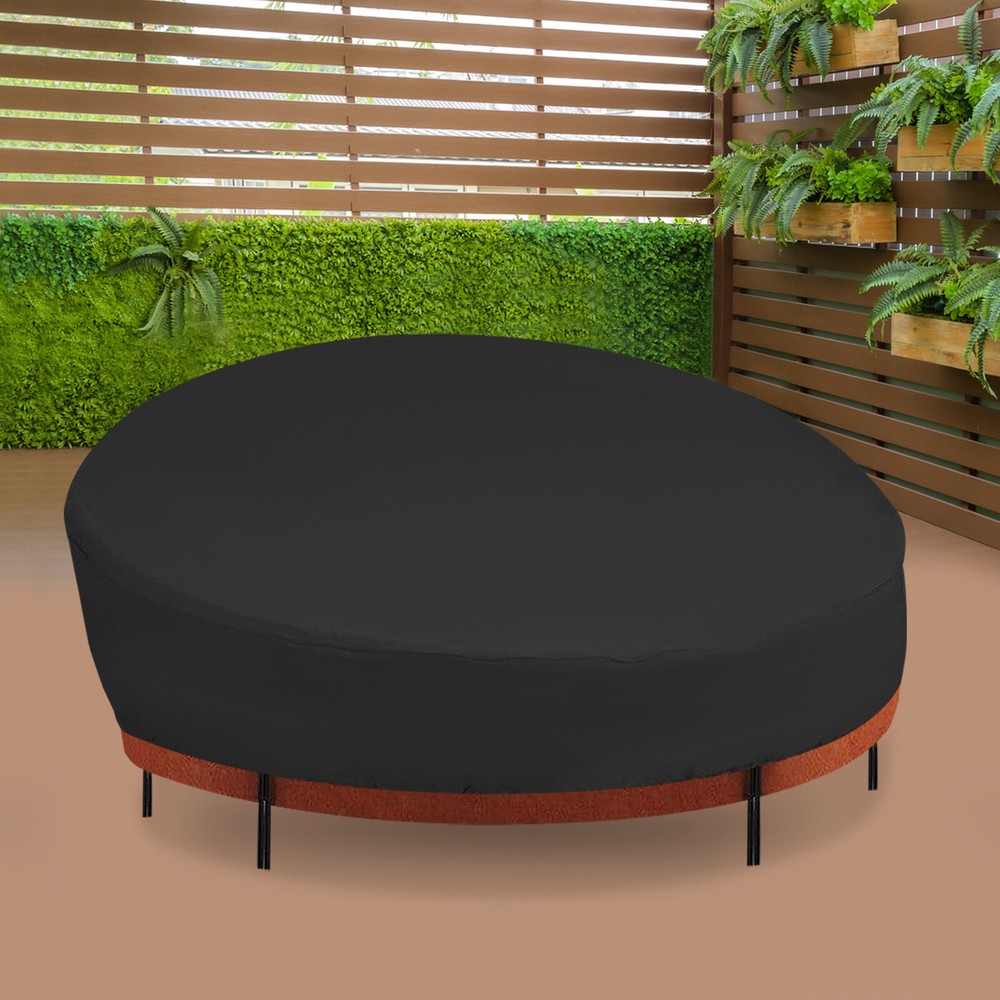 Waterproof Round Outdoor Daybed Cover for Patio Canopy Sofa Bed Protection