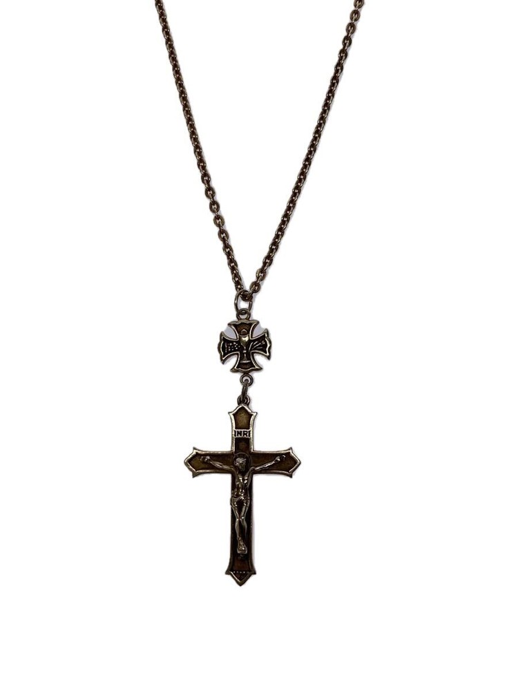 Inri/Necklace/Christ/Cross Sv925/Men'S 567
