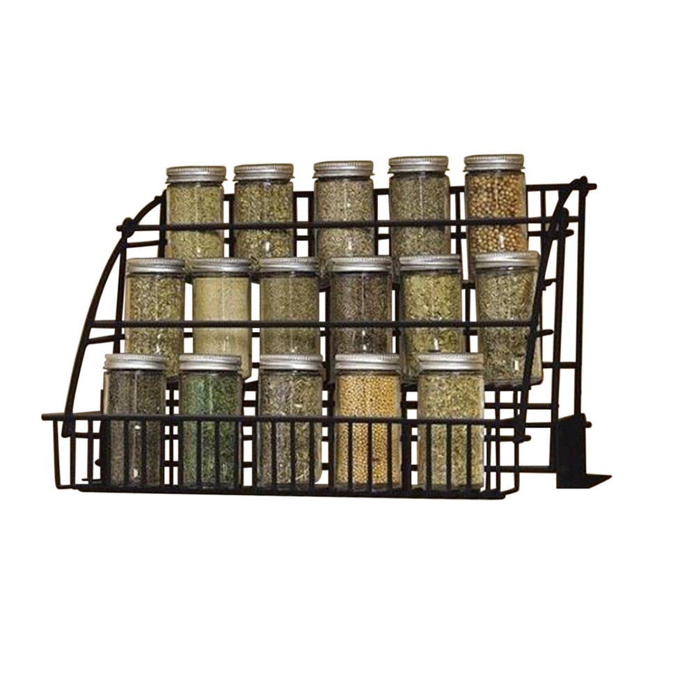 3 Tier Pull Down Spice Rack Organizer for Cabinet Pantry Countertop Storage