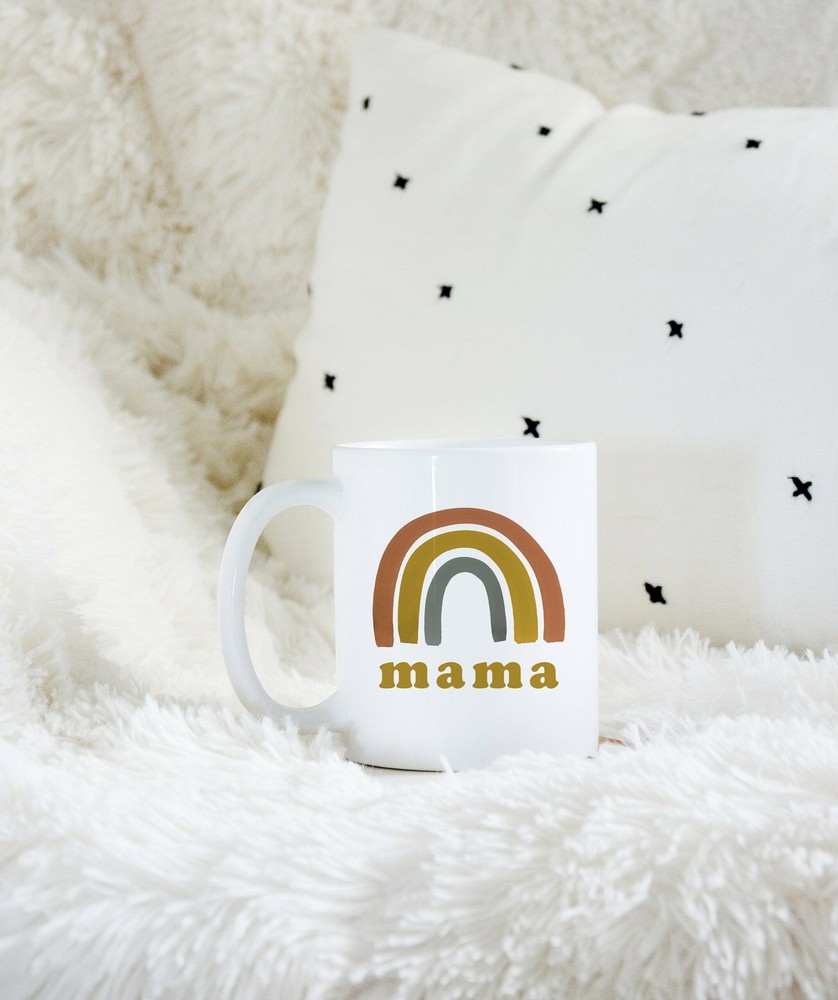 Rainbow Coffee Mug Baby Shower Gift Mother's Day Gift New Mom Gift Mom Coffee