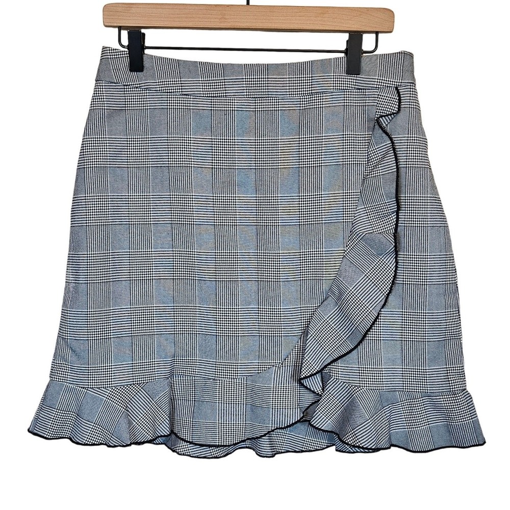 Nanette Lepore Moody Treasure Plaid Skirt Dark Academia Preppy Women's Size 8