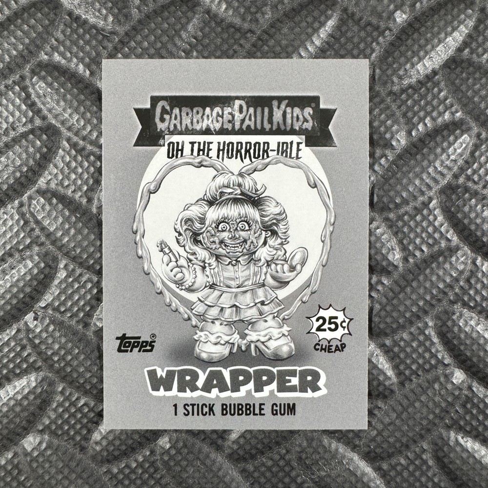 2024 GARBAGE PAIL KIDS OH THE HORROR-IBLE WAVE 5 WRAPPER CARD 25 DEMONIC MONA