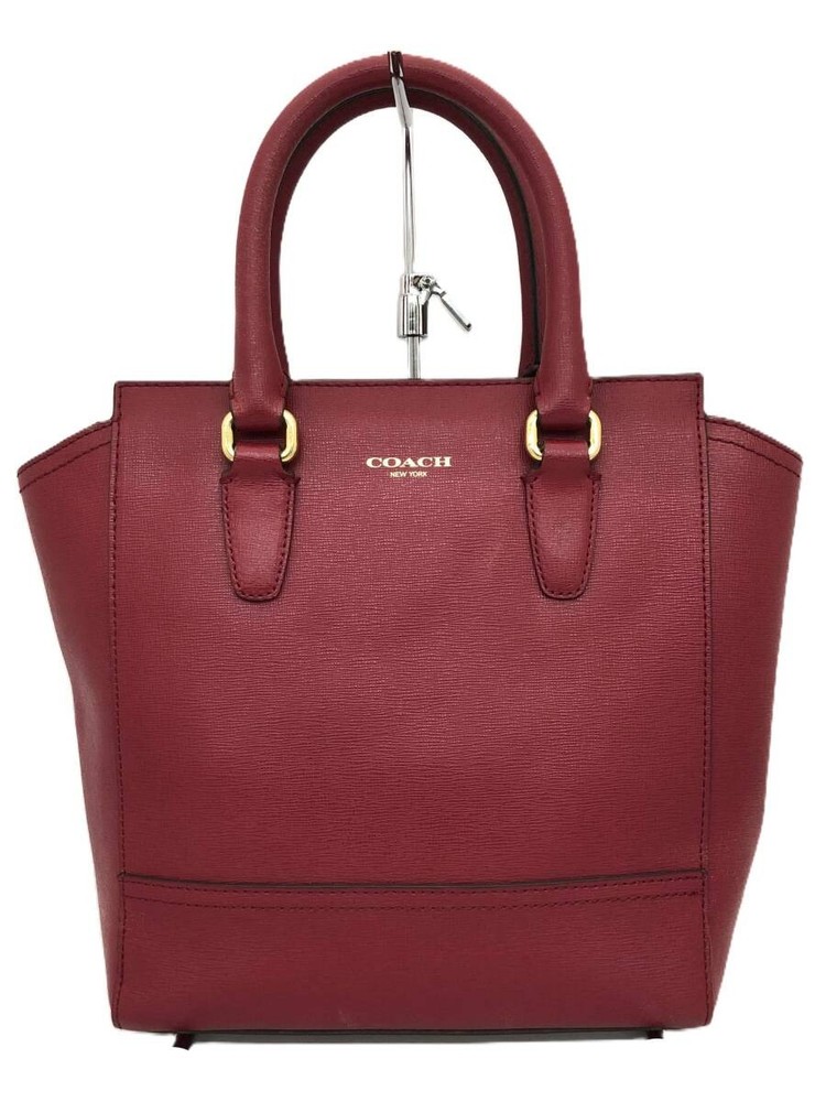 Coach Red Leather 2WAY Shoulder Bag B8295F