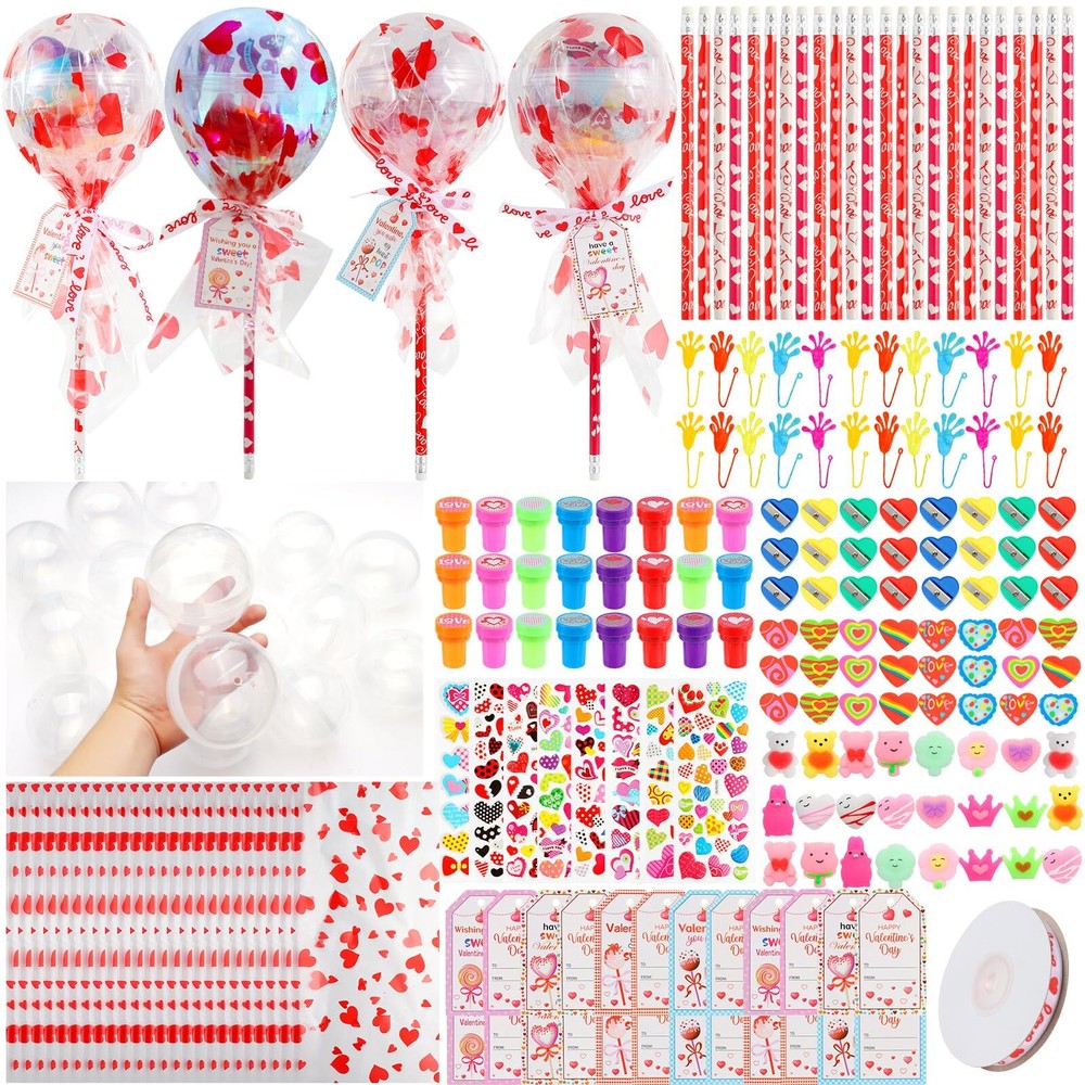 24Pack Valentines Day Gifts for Kids, Giant Lollipop with Gift Cards for Kids...-image