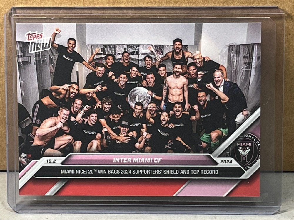 2024 TOPPS NOW MLS #140 INTER MIAMI CF LIONEL MESSI Red Parallel 3/10