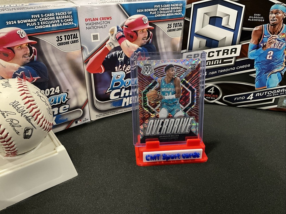 2023-24 Panini Mosaic  Brandon Miller Overdrive Silver Mosaic Prizm #23