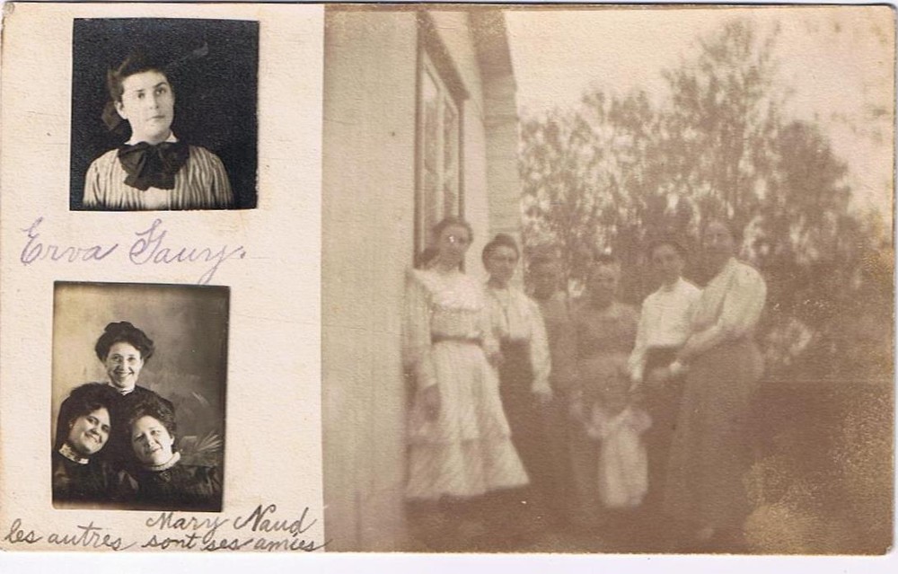 Family Postcard RPPC Early 1900s