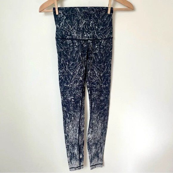 Lululemon Wunder Under Hi-Rise Tight Nulux 28 Alpine White Black