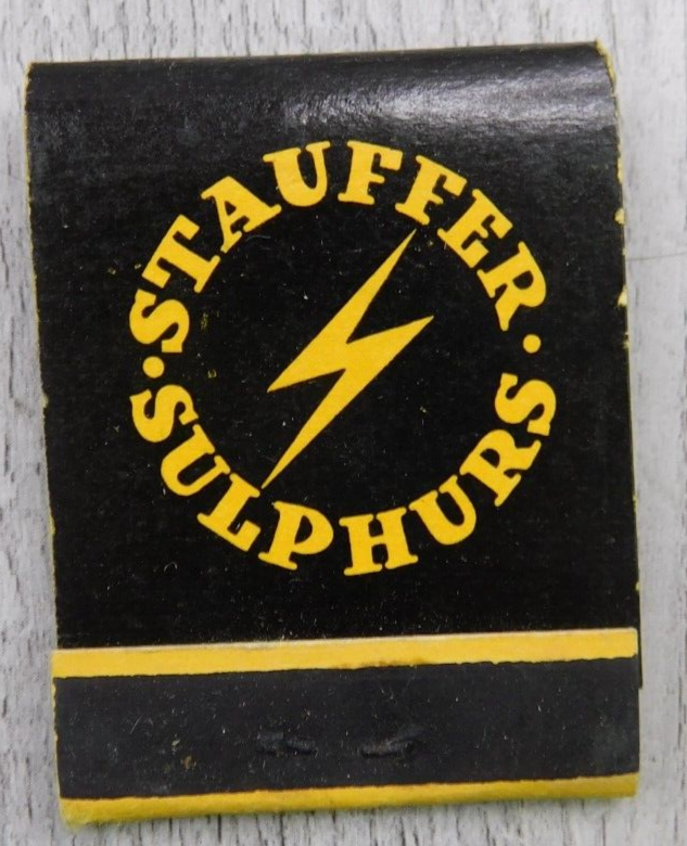 Stauffer Sulphurs Insecticides  Front Strike Unstruck Vintage Matchbook Ad