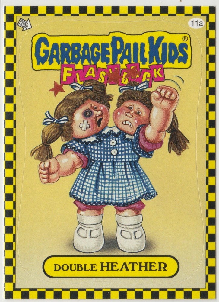 Double Heather Garbage Pail Kids GPK 2010 Flashback Series 1 FB1 Card #11a