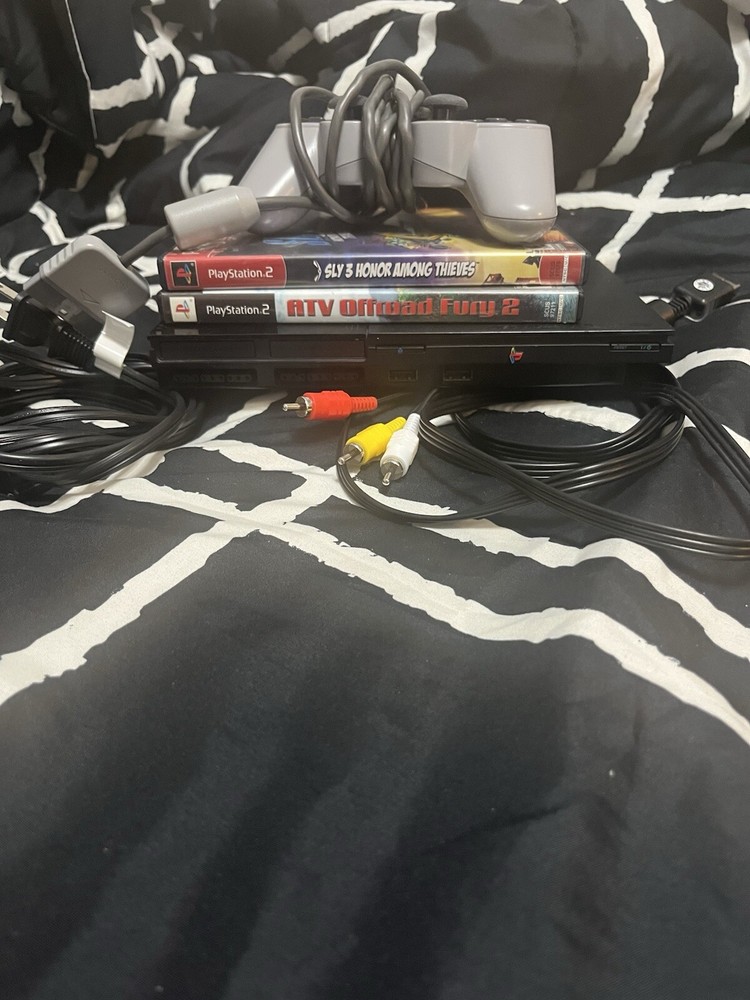 PlayStation 2 Slim Edition Bundle with Essential Accessories