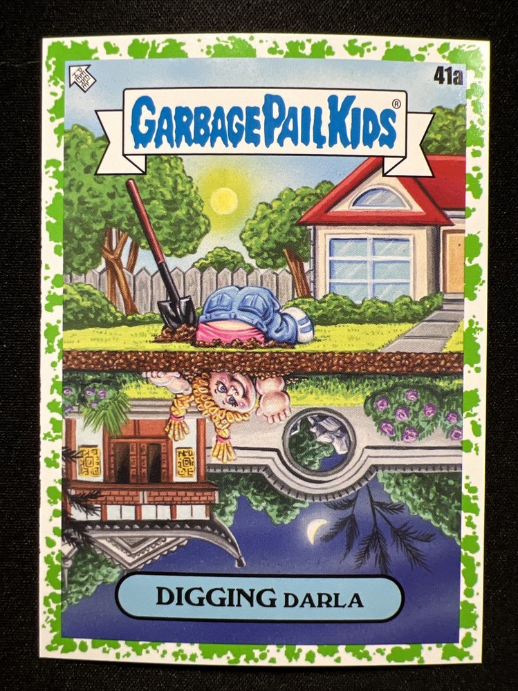 2024 Topps: Garbage Pail Kids-Series 1-Booger Green #41a DIGGING Darla 🕳🐷⛏