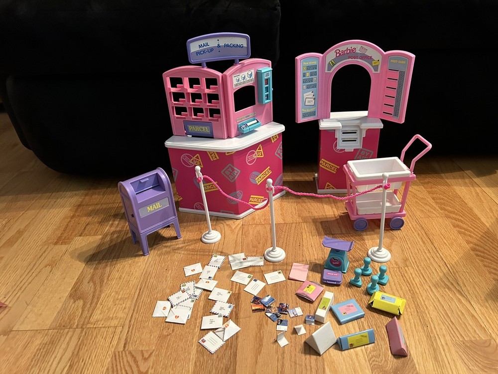 1995 Barbie So Much To Do Post Office Playset Mattel Rare And Super Cute!