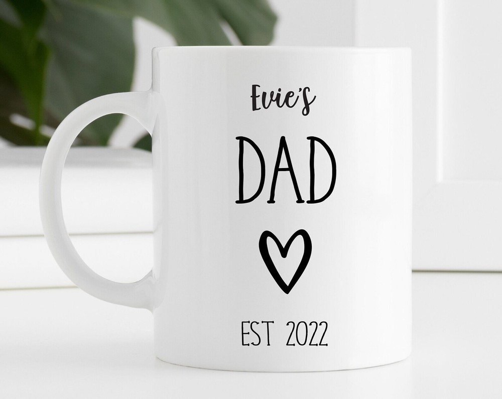 Dad Est Mug Personalised Dad Mug For New Dad Personalised Dad Mug Custom First