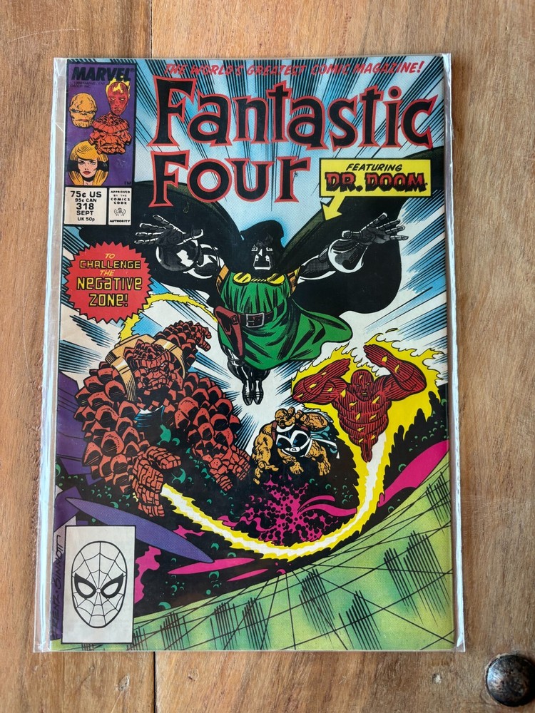 FANTASTIC FOUR 318 NM+ 9.6 HIGH GRADE DOCTOR DOOM THING HUMAN TORCH MARVEL