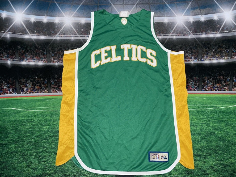 Boston Celtics Majestic Hardwood Classics Vintage Jersey Men Size XL Pre-Owned