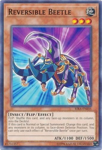 Reversible Beetle RIRA-EN035 Common Unlimited LP Yugioh Card  