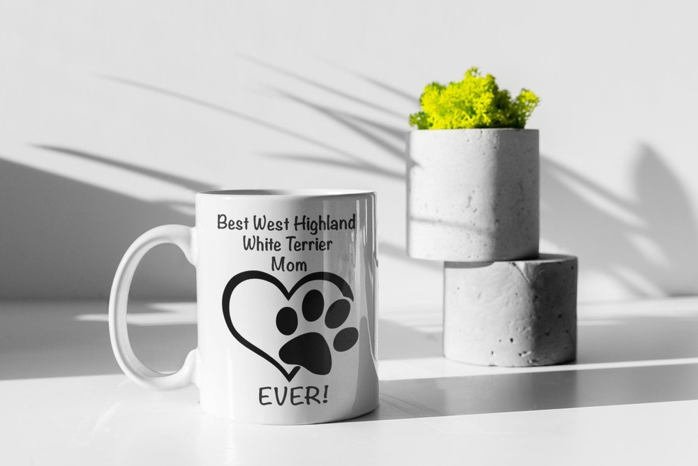 Best Dog Mom Coffee Mug West Highland White Terrier Personalized Pet Mug Pet