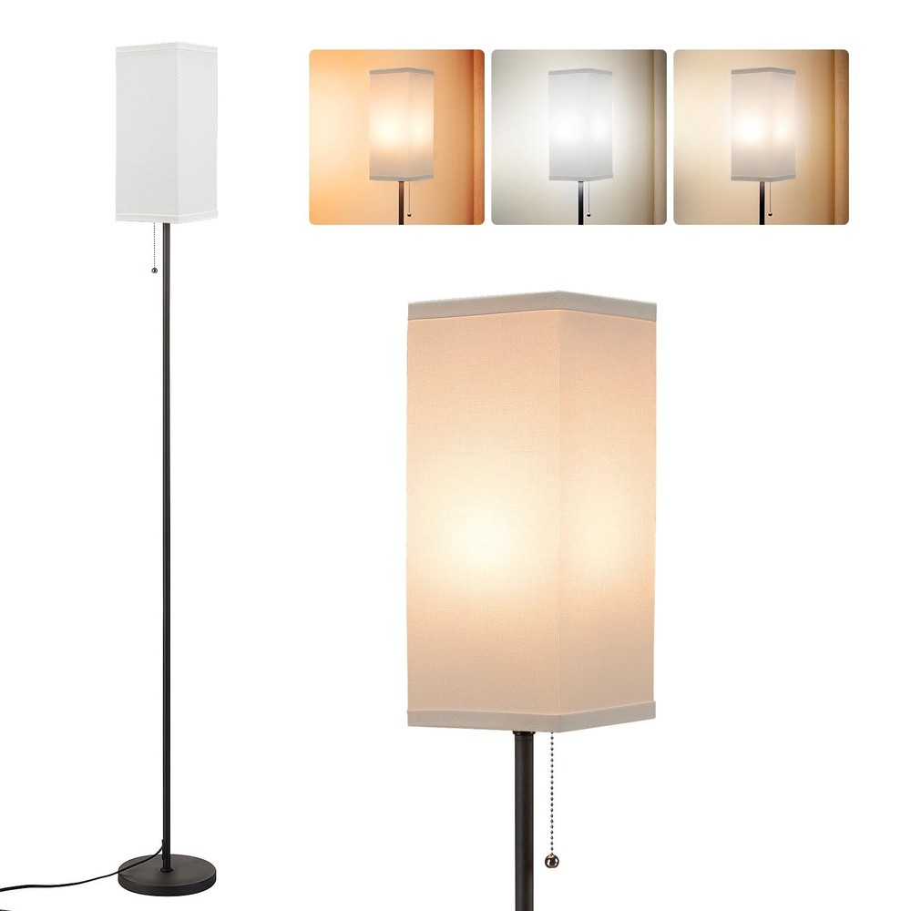 Floor Lamps for Living Room Modern - 3 Color Temperature Black Standing Lamps...