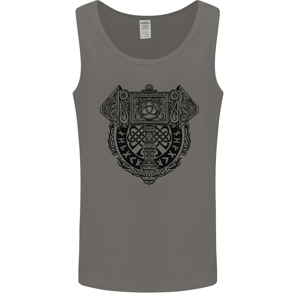 Mjolnir Thor Viking Hammer Mens Vest Tank Top
